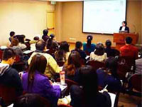 The talk “Guide to Getting Published - from an International Publisher's Viewpoints” was held in February 2014.  The speaker was Ms Ling-Fei Liu of Emerald Group Publishing.